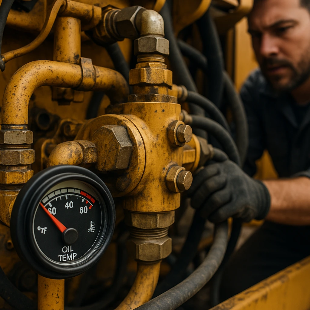 راهکار بعد از داغ شدن روغن هیدرولیک بیل مکانیکی